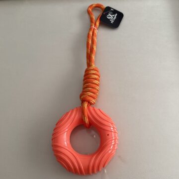 SK Squeaky Ring Rope Orange