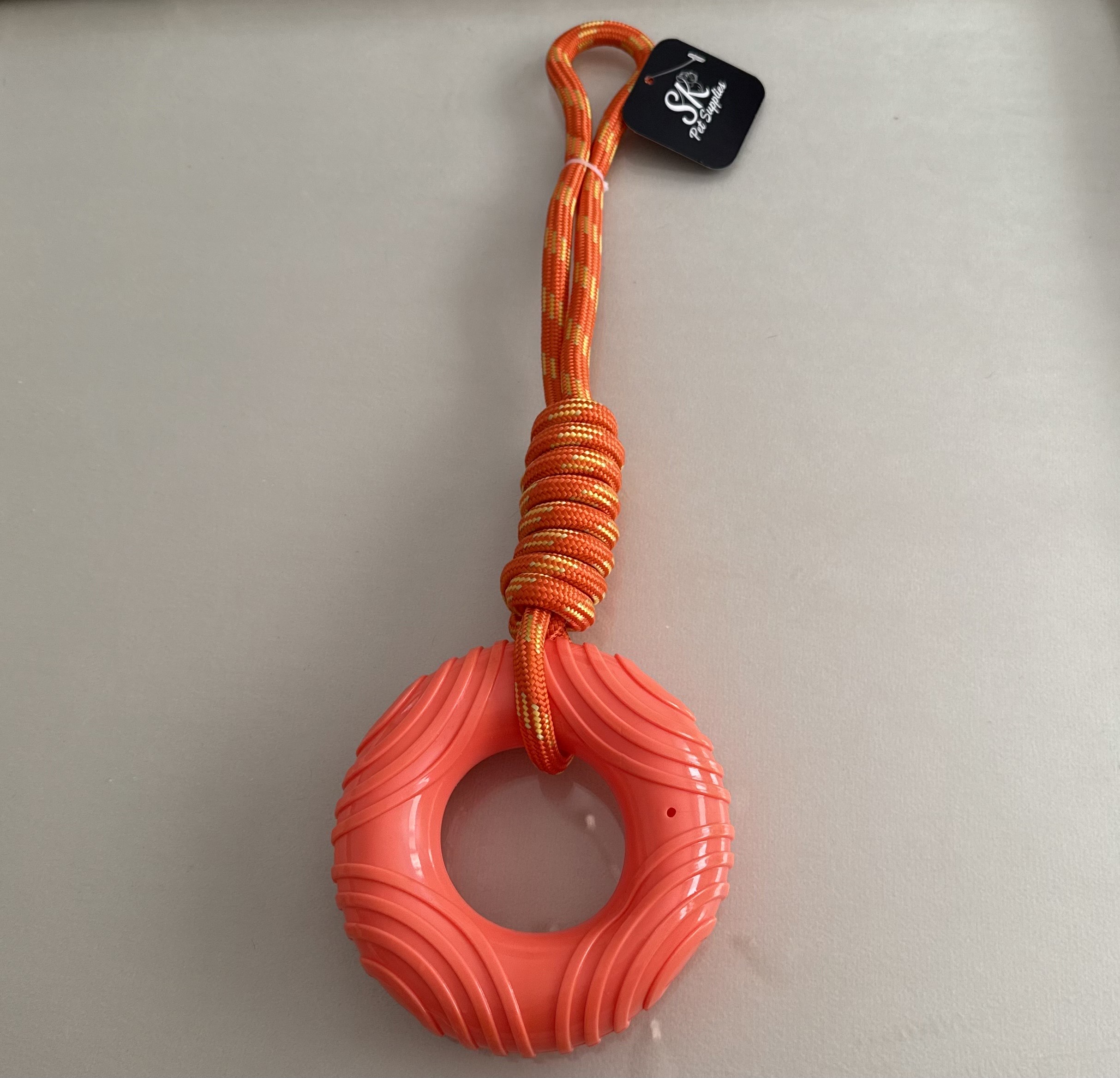 SK Squeaky Ring Rope Orange