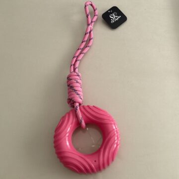 SK Squeaky Ring Rope Pink
