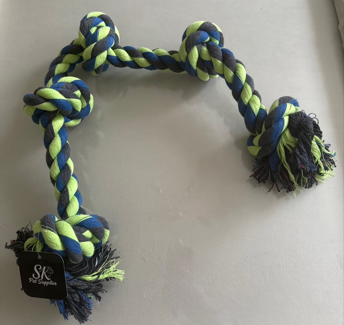 SK XL Mega Rope Toy Blue & Green