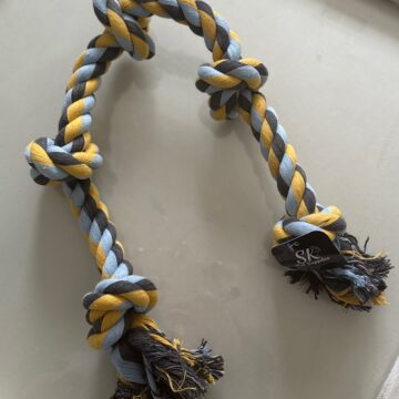 SK XL Mega Rope Toy Blue & Yellow